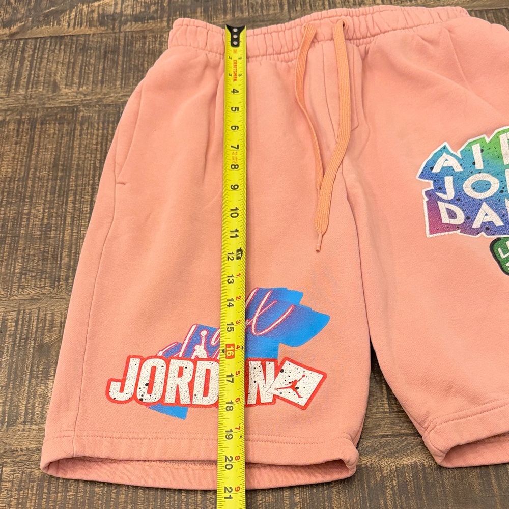 Jordan Pink Salmon Graphic Men's Shorts - Picture 5 of 13